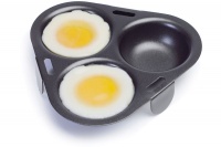 Progressive Kitchenware - Non-Stick Triple Egg Poacher - Black Photo