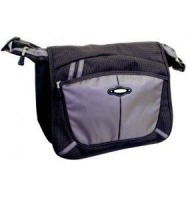 Tosca Shoulder Sling Bag with Laptop Sleeve 15"- Black & Grey Photo