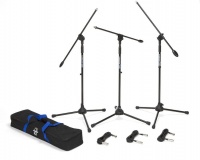 Samson Audio BL3VP Microphone Stand - Black 3 Pack Photo