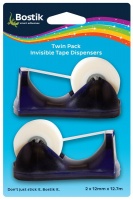 Bostik Twin Pack Invisible Tape Dispenser Photo