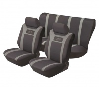 Stingray - Sport Polyester 6 Piece Seat Cover Set- Grey Photo
