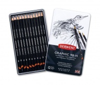 Derwent Graphic Soft Pencils - Tin of 12 Photo