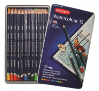 Derwent Watercolour Pencils - Tin of 12 Photo