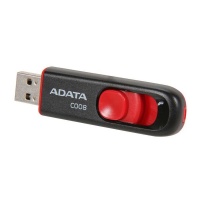 ADATA C008 32GB USB 2.0 Flash Drive - Black/Red Photo