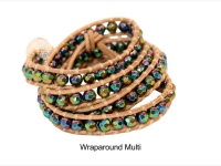 Quirky Wraparound Bracelets In The Style Of Chan Luu - Multi-Colour Photo