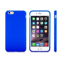 Soft Silicone Protective Case Cover For iPhone 6 Plus - Blue Photo