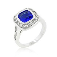 Sapphire Miss Jewels - 2ct Simulated & Diamond Engagement Style Ring Photo