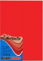 Butterfly A4 Bright Board 10s - Red Photo