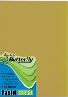 Butterfly A4 Pastel Board 10s - Sunburn't Yellow Photo