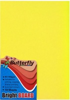 Butterfly A4 Bright Board - 10s - Yellow Photo