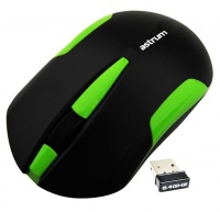 Astrum 2.4G Wireless Optical Mouse - Green Photo