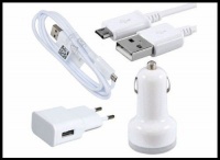 Samsung USB Car & Wall Charger & Micro USB Cable For Galaxy S2 S3 S4 S3 Mini S4 Mini Photo