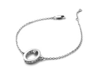 Why Jewellery Oval Diamond Bracelet - Silver Photo