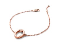 Why Jewellery Oval Diamond Bracelet - Rose Gold Plated Photo
