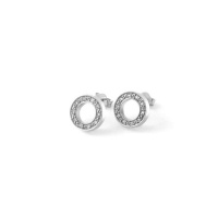Why Jewellery Halo Diamond Earrings - Silver Photo