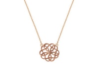 Why Floral Diamond Pendant - Rose Gold Plated Photo