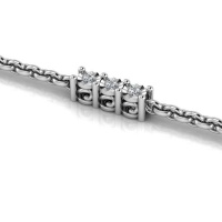 Why Jewellery Trilogy Diamond Bracelet - Silver Photo
