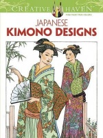 Creative Haven Japanese Kimono Designs Coloring Book Photo