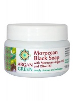 Argan Green Moroccan Black Soap - 150ml Photo