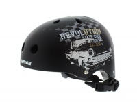 Surge Rival Skateboard Helmets - Black/Grey Photo