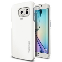 Samsung Spigen Case Thin Fit for S6 Edge - White Photo
