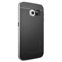 Samsung Spigen Case Neo Hybrid for S6 Edge - Satin Silver Photo