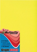 Butterfly A4 Bright Board 50s - Yellow Photo