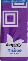 Butterfly Tissue Paper 4 Sheets - Purple Photo