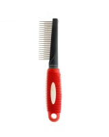 MCPets - Short Metal Comb With Red Rubber Handle Photo