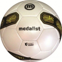 Medalist Exact Soccer Ball White/Gold - Photo