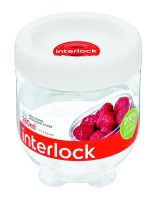 Lock & Lock - Interlock Round Clear With White Lid - 280ml Photo