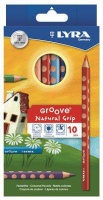 Lyra Groove Natural Grip 10 Colour Pencils Photo