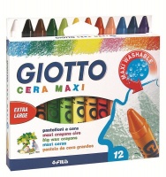 Giotto Cera Maxi 12 Wax Crayons Photo