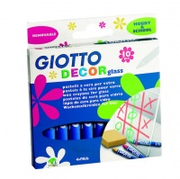 Giotto Decor Glass 10 Wax Crayons Photo