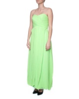 Snow White Strapless Evening Gown - Lime Green Photo