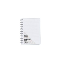 Meeco Creative Collection A6 80 Ruled Sheets Spiral Bound Notebook - White Photo