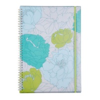 Meeco Floral A4 80 Ruled Sheets Spiral Bound Notebook Photo