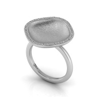 Why Jewellery Mandela Diamond Halo Ring - Silver Photo