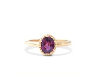 Why Jewellery Rhodolite Ring - Yellow Gold Plated Photo