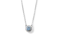 Why Jewellery Diamond and Topaz Pendant And Chain - Silver Photo