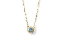 Why Jewellery Diamond and Topaz Pendant And Chain - Yellow Gold Photo