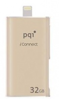 PQI 32GB iConnect Flash Drive - Gold Photo