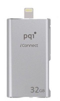 PQI 32GB iConnect Flash Drive - Silver Photo