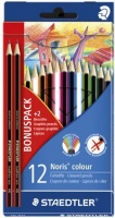 Staedtler Noris Club 12 Coloured Pencils 2 HB Bonus Pack Photo
