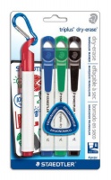 Staedtler Triplus Whiteboard Markers Chisel Tip - Blister of 4 Photo