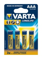 Varta AAA Longlife Batteries - 4 Pack Photo