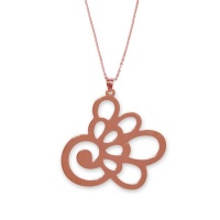 Jewellers Florist Hydrangea Flower Necklace - Rose Gold Photo