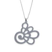 Jewellers Florist Hydrangea Flower Necklace - Sterling Silver Photo