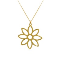Jewellers Florist Namaqua Daisy Flower Necklace - Yellow Gold Photo