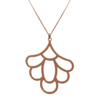 Freesia Flower Necklace - Rose Gold Photo